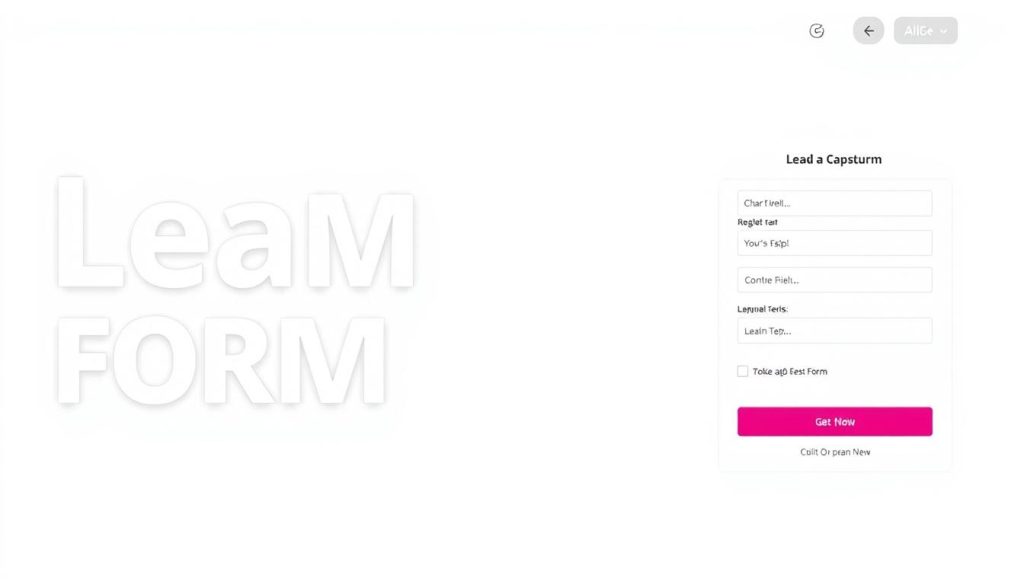 lead capture form design