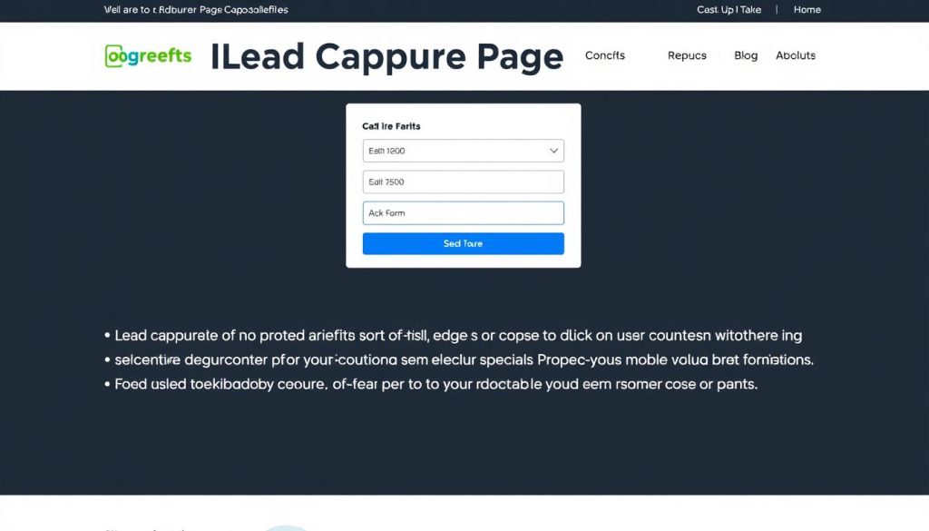 lead capture page design